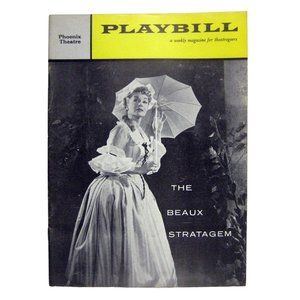 Beaux Stratagem Playbill Premier Performance February 24 1959 Tom Bosley Havoc
